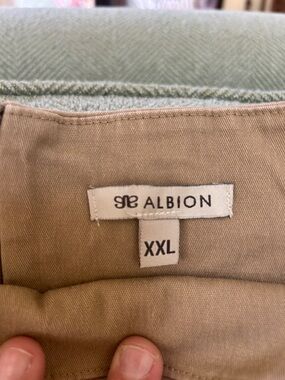Albion Khaki/Tan Cotton skirt